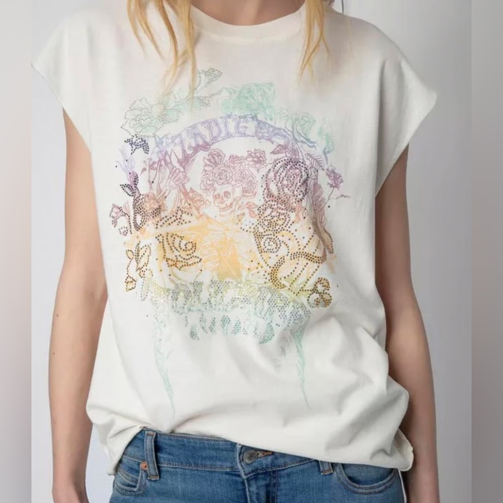 ZADIG & VOLTAIRE| CECILIA SKULL REAPER TANK